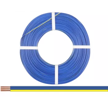 Donau Elektronik 318-223-25 savīta stieple 3 x 0,14 mm² zila, zila, dzeltena 25 m