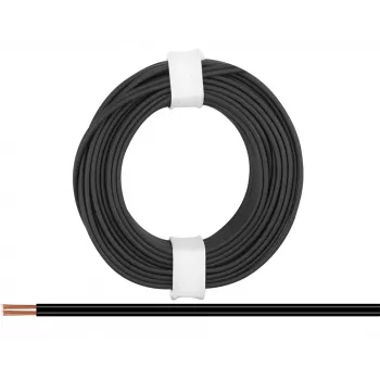 Donau Elektronik 218-11 savīta stieple 2 x 0,14 mm² melna 5 m