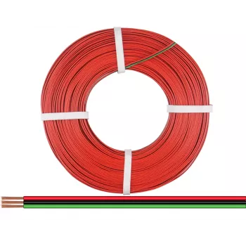 Donau Elektronik 318-014-25 savīta stieple 3 x 0,14 mm² sarkana, melna, zaļa 25 m
