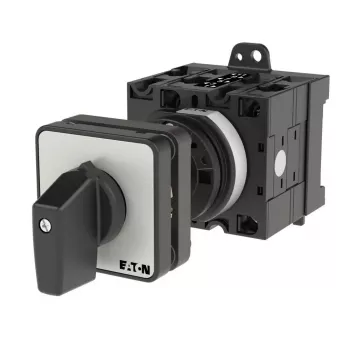 Eaton T3-3-8401/Z 3-polų kumštelinis jungiklis, 32 A, 690 V AC, IP65, juodas/sidabrinis 035739