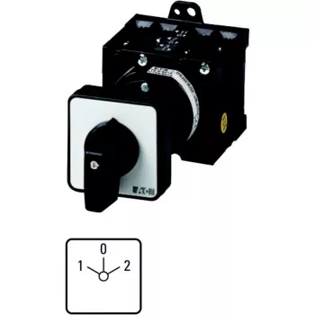 Eaton T3-3-8401/Z 3-polų kumštelinis jungiklis, 32 A, 690 V AC, IP65, juodas/sidabrinis 035739
