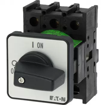 Eaton P1-32/E 3 polu galvenais slēdzis / slodzes atslēdzējs, 32 A, 690 V AC, IP65 priekšpuse, rotējošs rokturis melns/balts 079065