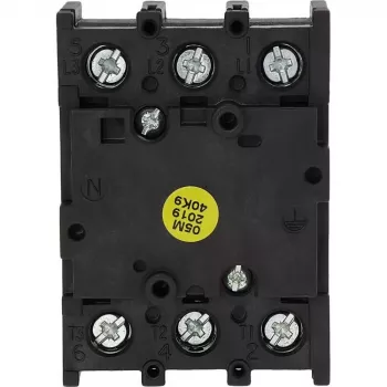 Eaton P1-32/E 3 polu galvenais slēdzis / slodzes atslēdzējs, 32 A, 690 V AC, IP65 priekšpuse, rotējošs rokturis melns/balts 079065