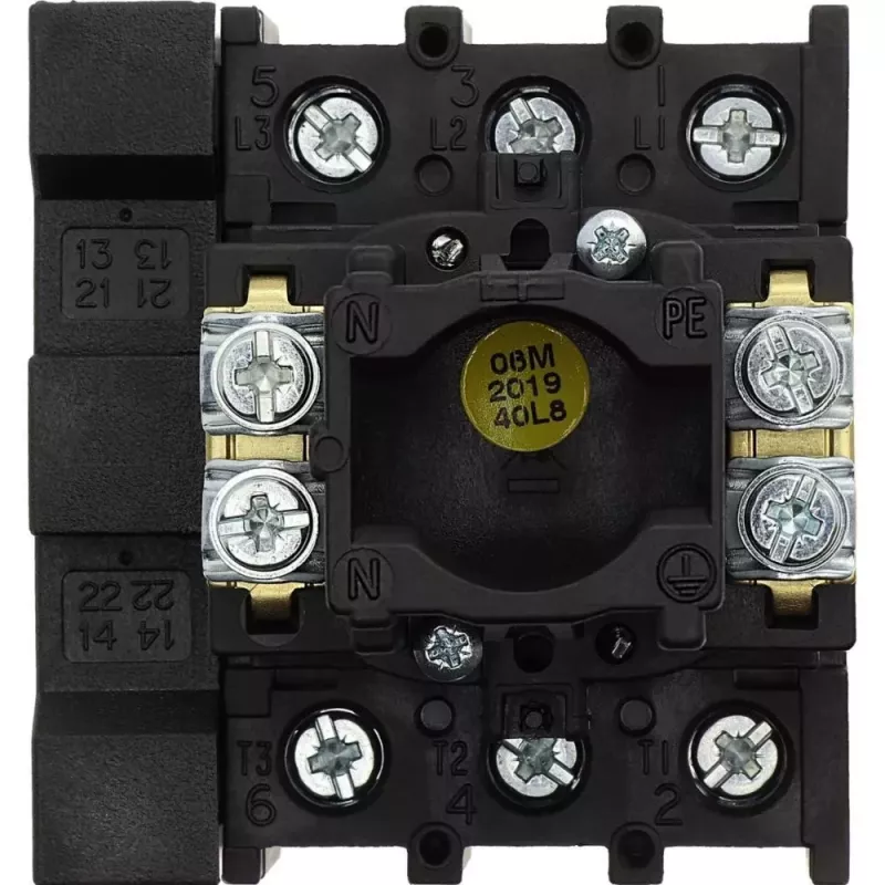 EATON P1-32/EA/SVB/HI11 Galvenais slēdzis, 3-poliem, 32 A, panelī montējams, sarkans/dzeltens 072567