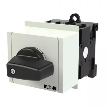 Eaton T0-3-8212/IVS 3 polu ON-OFF rotējošais slēdzis, 20 A, 690 V, melns rokturis, balta priekšpaneļa plāksne, IP65 079186