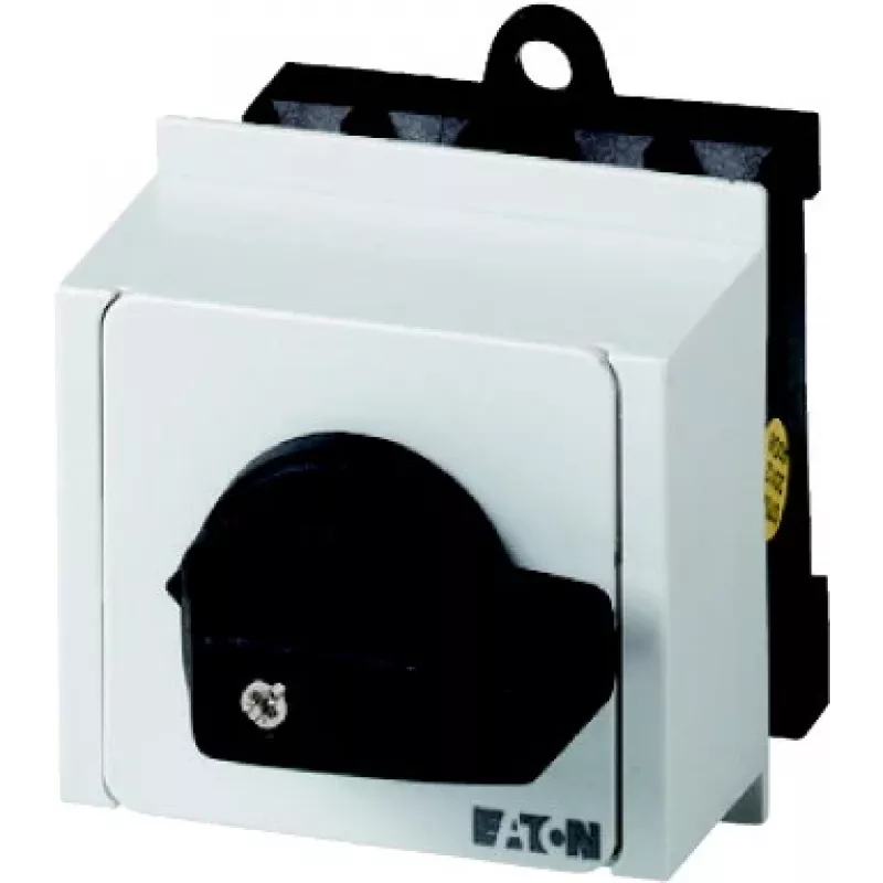 Eaton T0-3-8212/IVS 3 polu ON-OFF rotējošais slēdzis, 20 A, 690 V, melns rokturis, balta priekšpaneļa plāksne, IP65 079186