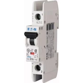 Eaton FAZ-C10/1-NA miniatūrais automātiskais slēdzis (MCB), 10 A, 1 pols, C raksturlīkne, 6 kA, 230 V AC, DIN sliedei 102087