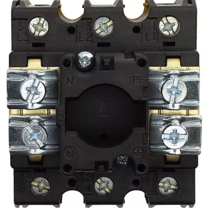 Eaton P3-100/EA/SVB 100 A 3-polīgs bloķējams galvenais slēdzis, sarkans/dzeltens