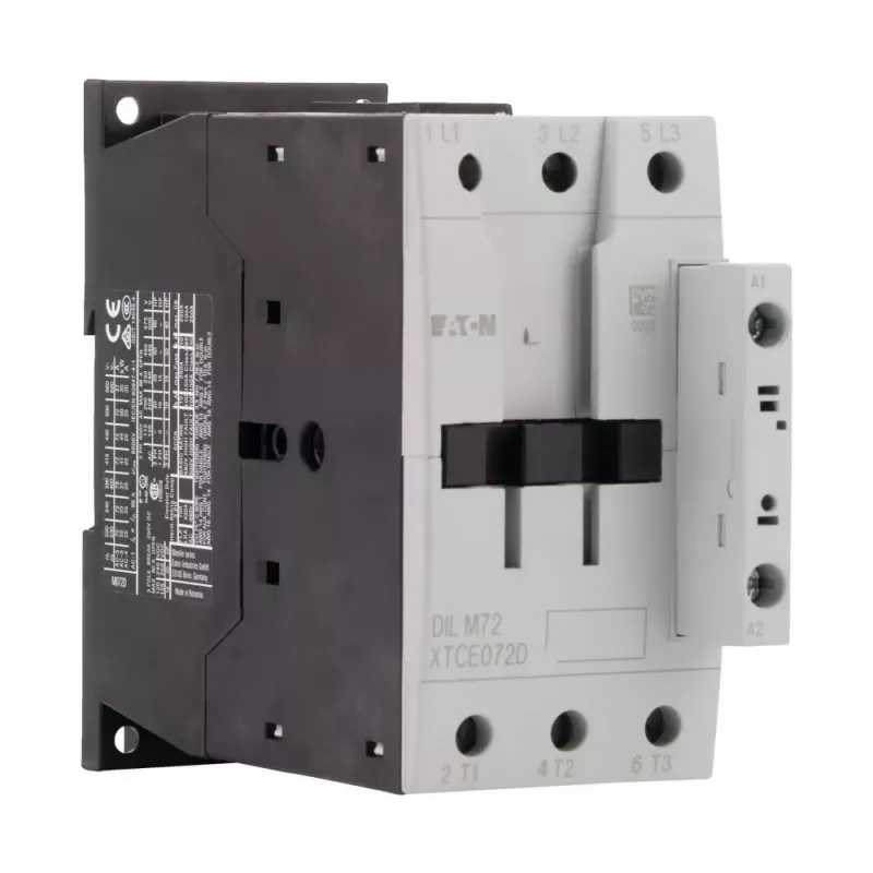Eaton DILM72(RDC24) jaudas kontaktors, 3 polu, 72 A, 24 V DC spole 107671