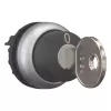 Eaton M22-WRS-MS20 atslēgas selektora slēdža aktuators, 2 pozīcijas, fiksējošs, MS20 atslēga, titāna metāla priekšējais gredzens, melns 111779