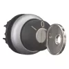 Eaton M22-WRS3-MS3 atslēgas selektors, 3 pozīcijas, fiksēts, 22,5 mm, melns/sudraba 111774