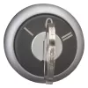 Eaton M22-WRS3-MS3 atslēgas selektors, 3 pozīcijas, fiksēts, 22,5 mm, melns/sudraba 111774