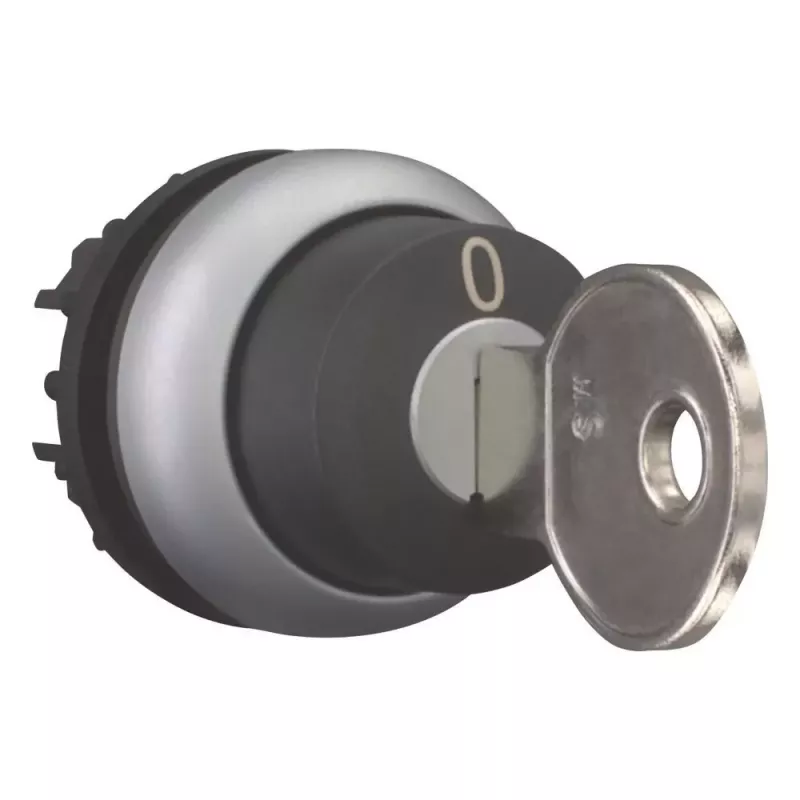 Eaton M22-WS-MS5 atslēgas selektors, 3 pozīcijas, fiksējošs, Ronis MS5, melns 111792