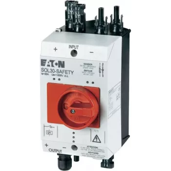 Eaton SOL30-SAFETY/2MC4-U PV ugunsdzēsēju drošības slēdzis, 30 A, 1000 V DC, 4-polu, 1 NO + 1 NC 144122