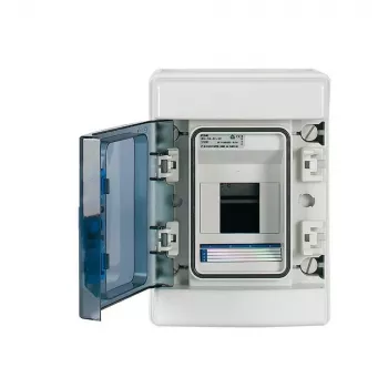 Eaton 174221 IKA-1/4-ST virsapmetuma mazais sadales skapis, 4 moduļi, 1 rinda, IP65, pelēks