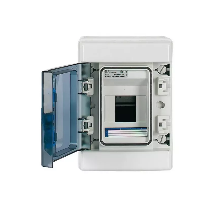 Eaton 174221 IKA-1/4-ST virsapmetuma mazais sadales skapis, 4 moduļi, 1 rinda, IP65, pelēks