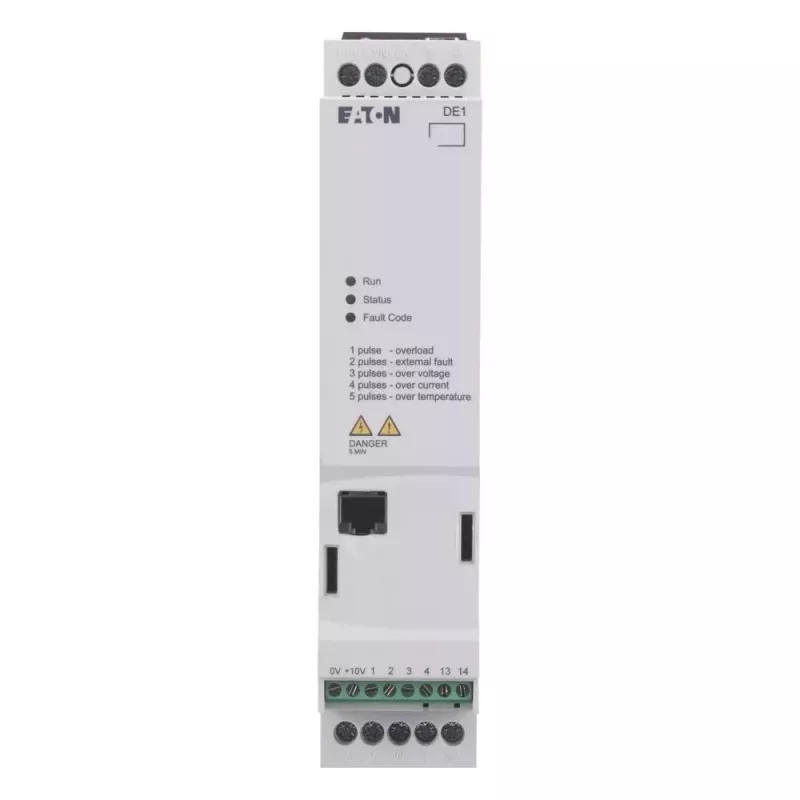 Eaton DE1-127D0FN-N20N mainīga ātruma palaidējs 0,75 kW 1-fāzes 200-240 V AC IP20 174331