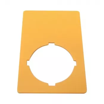 Eaton M22-XZK1-D99 avārijas apstādināšanas marķējuma plāksnīte, dzeltena, 90x90mm, NOT-HALT 121089