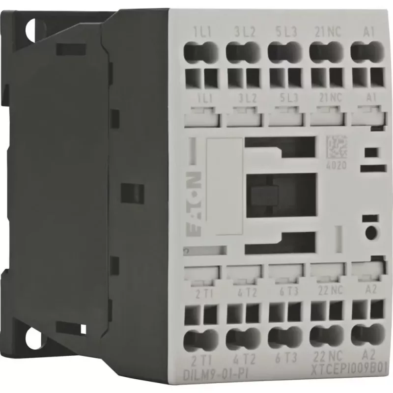 Eaton DILM9-01(24VD) jaudas kontaktors, 3 polu, 9 A, 24 V DC spole 199238