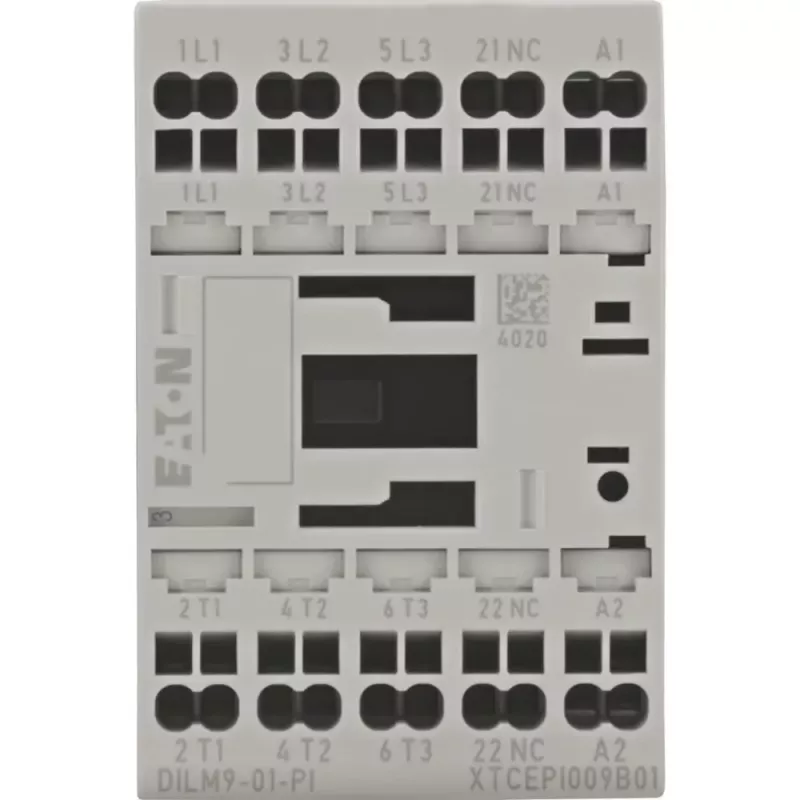 Eaton DILM9-01(24VD) jaudas kontaktors, 3 polu, 9 A, 24 V DC spole 199238