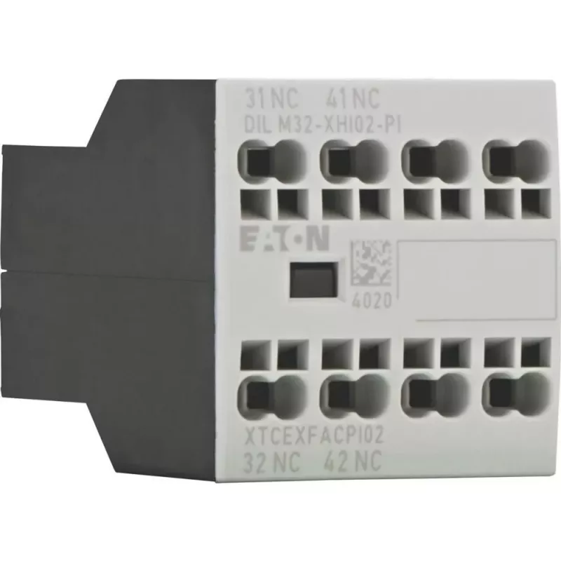 Eaton DILM32-XHI02-PI palīgkontaktu bloks, 2 NC, 4 A, priekšējā montāža 199310