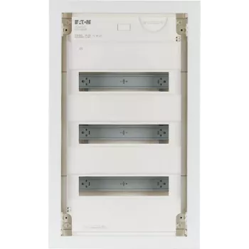 Eaton KLV-36HWP-F virsapmetuma sadales skapis, 3 rindas, 36 moduļi, caurspīdīgas durvis, balts 178810