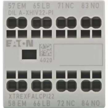 EATON DILA-XHIV22-PI palīgkontaktu bloks, 4-polu, 2NO+2NC, 16 A, sānu montāža 199322