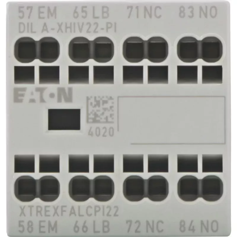 EATON DILA-XHIV22-PI palīgkontaktu bloks, 4-polu, 2NO+2NC, 16 A, sānu montāža 199322