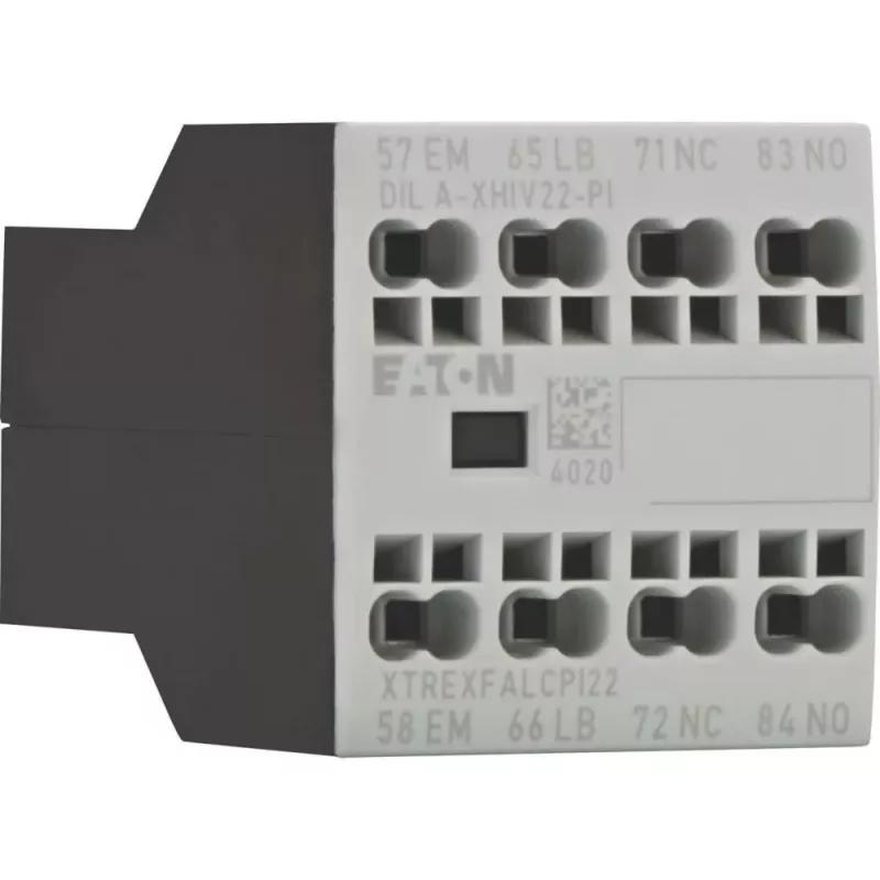 EATON DILA-XHIV22-PI palīgkontaktu bloks, 4-polu, 2NO+2NC, 16 A, sānu montāža 199322