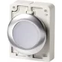 Eaton M30C-FDRL-W plakans apaļš spiedpogas aktuators, hromēts apmalis, balts 182950