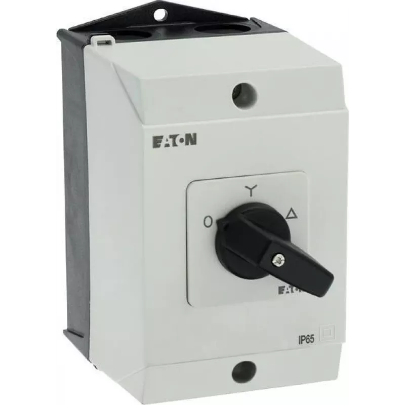 Eaton T0-4-8410/I1 3 polu ON-OFF sviras slēdzis, 20 A, priekšējā montāža, melns/balts 207140