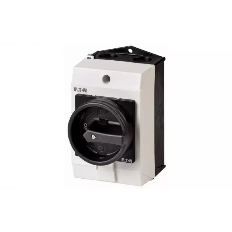 Eaton T0-1-8200/I1/SVB-SW 1 pola ON-OFF sviras slēdzis, 20 A, 690 V AC, IP65 priekšpuse, melns/balts 207146