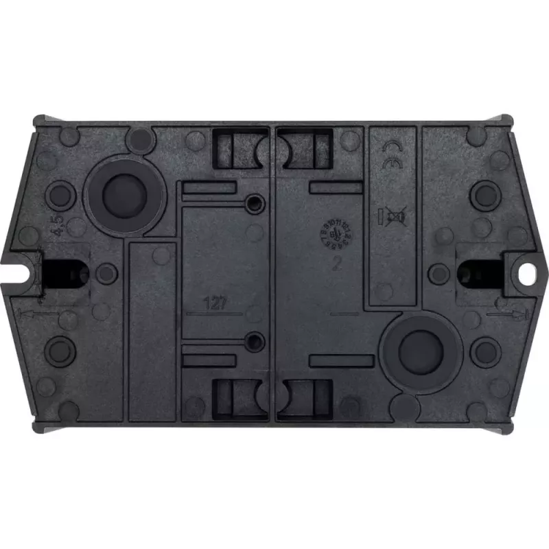 Eaton T0-2-1/I1/SVB-SW 20A 2-polu ON-OFF kameru slēdzis, priekšējā montāža, IP65, melns 207148