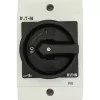 Eaton T0-2-1/I1/SVB-SW 20A 2-polu ON-OFF kameru slēdzis, priekšējā montāža, IP65, melns 207148