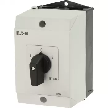 Eaton T3-3-8401/I2 3-polų kumštelinis jungiklis, 32 A, juodas sukimo mygtukas 207188