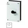 Eaton T5B-3-8401/I4 izciļņu slēdzis, 3 polu, 20 A, 690 V AC, 3 pozīcijas, 90°, melns rokturis, balts apzīmējums, priekšējā paneļa montāža 207227