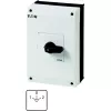 Eaton T5B-3-8401/I4 izciļņu slēdzis, 3 polu, 20 A, 690 V AC, 3 pozīcijas, 90°, melns rokturis, balts apzīmējums, priekšējā paneļa montāža 207227