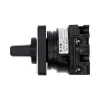 Eaton T0-1-15421/E cam slēdzis, 1-polu, ON-OFF, 20 A, 690 V AC, sviras mehānisms, melns, priekšējais panelis 48x48 mm 095806