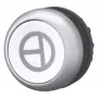 Eaton M22-D-W-X11 Pushbutton Actuator, balts, plastmasas priekšējais gredzens, 22,5 mm, momentānais 101673