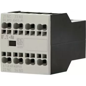 Eaton DILM12-XHI11 palīgkontaktu bloks, 1NO+1NC, priekšējā montāža, skrūvju spailes 199456