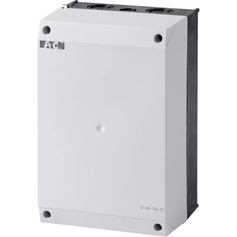 Eaton CI-K 4-125-TS atloka korpuss, apakša melna/vāks balts, 160 x 240 mm, PC IP65 ar DIN sliedi