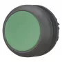 Eaton M22S-D-G uzspiedējpogas actuators, plakans, momentāns, zaļa poga, melns plastmasas apmales, 22,5 mm, IP66/IP67/IP69 216597