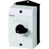 Eaton T0-3-8228/I1 3-polu IESLĒGTS-IZSLĒGTS slēdzis 20A 690V AC, melns rokturis/balta priekšpuse 207125