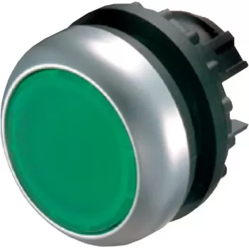 Eaton M22-DR-G pogas izpildmehānisms, plakans, zaļš, 22,5 mm 216619-GN