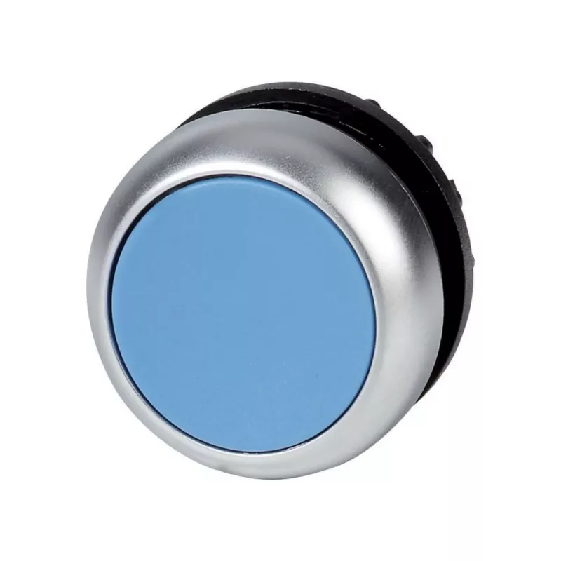 Eaton M22-DR-B uzspiedpogas izpildmehānisms, zils, hromēta plastmasa, momentānais, 22,5 mm montāža 216623