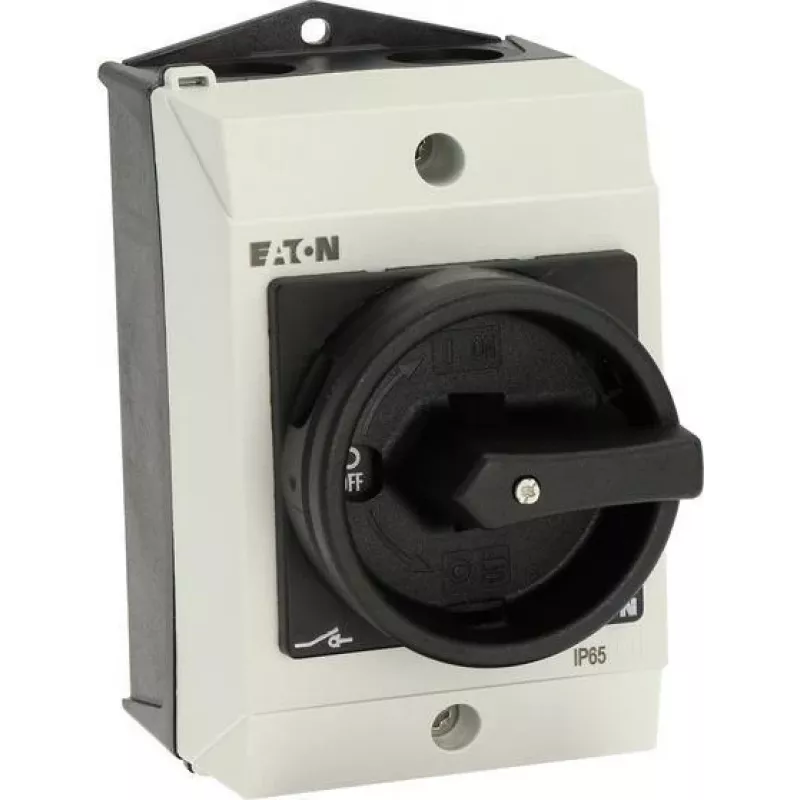 Eaton T0-1-102/I1/SVB-SW 2 polu galvenais slēdzis, 20 A, 690 V AC, melns rokturis, balta priekšplāksne 207144