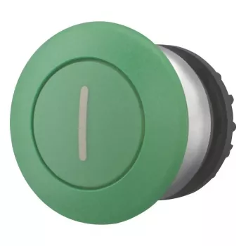 Eaton M22-DRP-G-X1 zaļš fiksējošs spiedpogas aktuatators, 22,5 mm, priekšējā paneļa montāža 216753