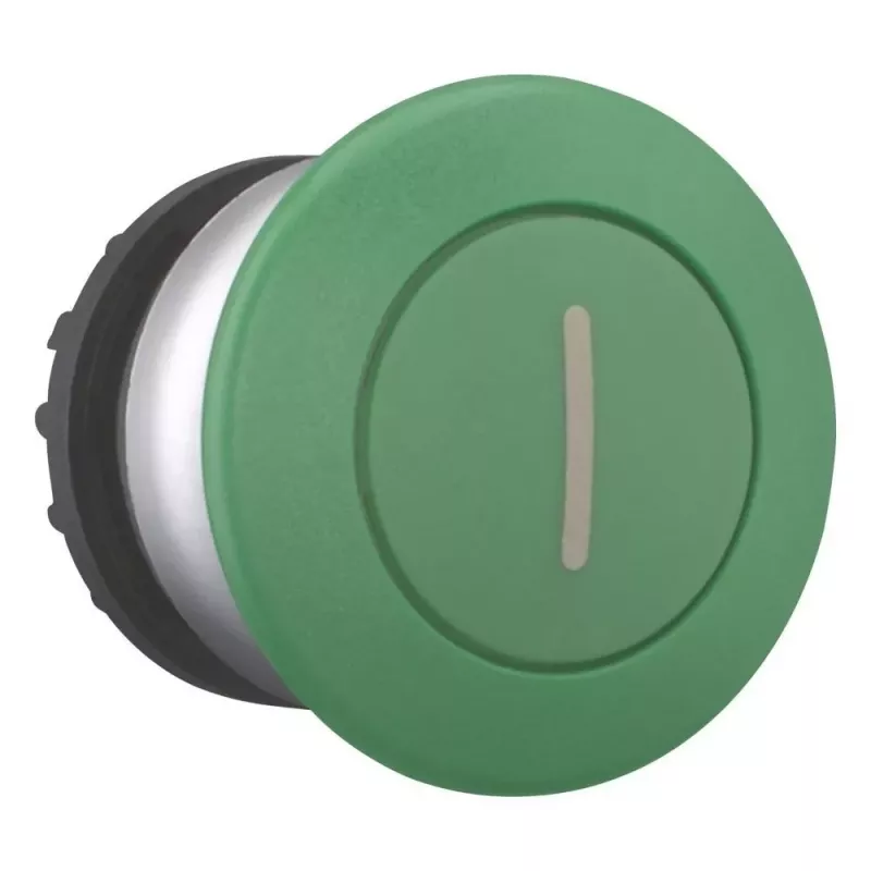 Eaton M22-DRP-G-X1 zaļš fiksējošs spiedpogas aktuatators, 22,5 mm, priekšējā paneļa montāža 216753