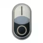 Eaton M22S-DDL-W dubultais pogas aktulators, apgaismojams, balts 216707