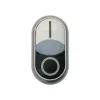 Eaton M22S-DDL-W dubultais pogas aktulators, apgaismojams, balts 216707